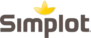 Simplot logo featuring yellow star icon and brown text, representing major foodservice distributor for wholesale food supply operations.